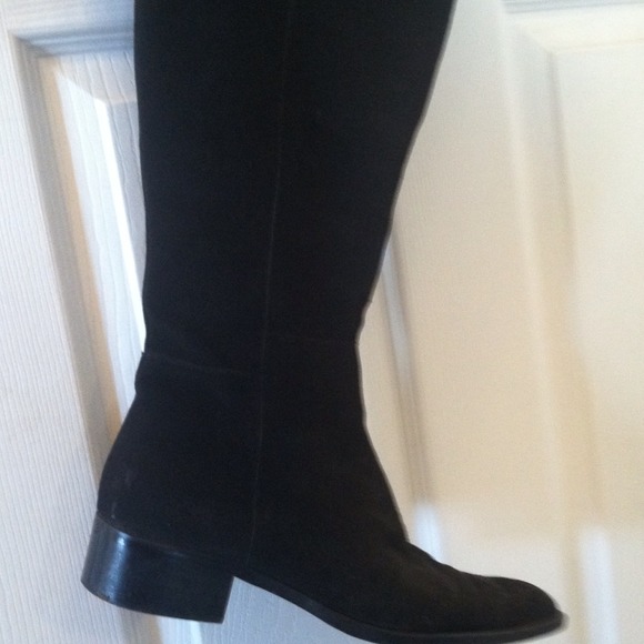 Italian Suede leather black boots