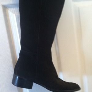 Italian Suede leather black boots