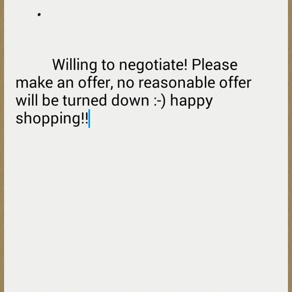 Make me an offer!
