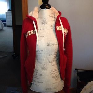 Vintage Abercrombie and Fitch Fur Hoodie