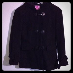 Black peacoat!