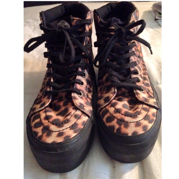 Sk8 hi platform vans shoes