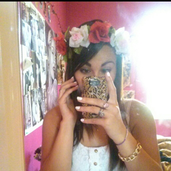 Handmade big rose flower crown