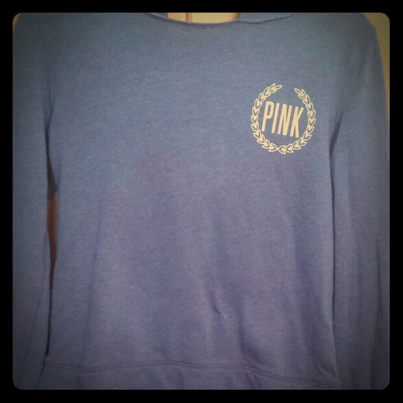 Navy Blue Victoria's Secret Pink Hoodie - Picture 1 of 2