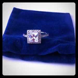 Genuine AAA Cz and silver ring