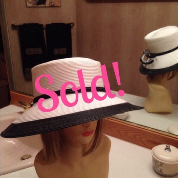 Blue & White Hat Perfect for Easter