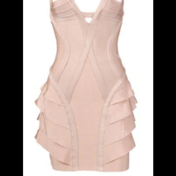 Cutout Ruffle Bandage Dress - Picture 3 of 4
