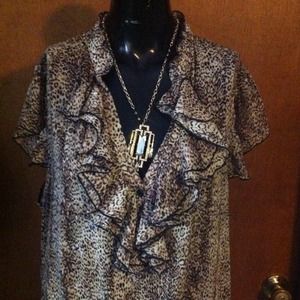 SOLD bundled!!   Torrid leopard print top