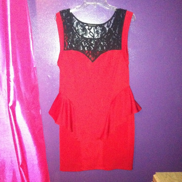 Hot red dress