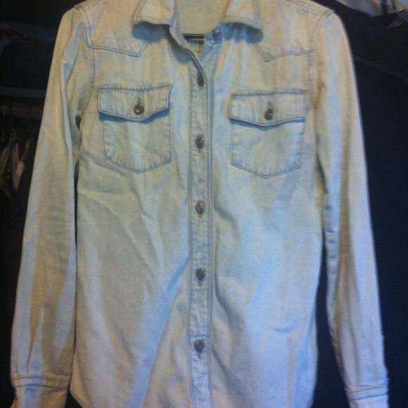 Brandy Melville Cotton Denim Top