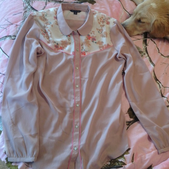 American eagle western style blouse