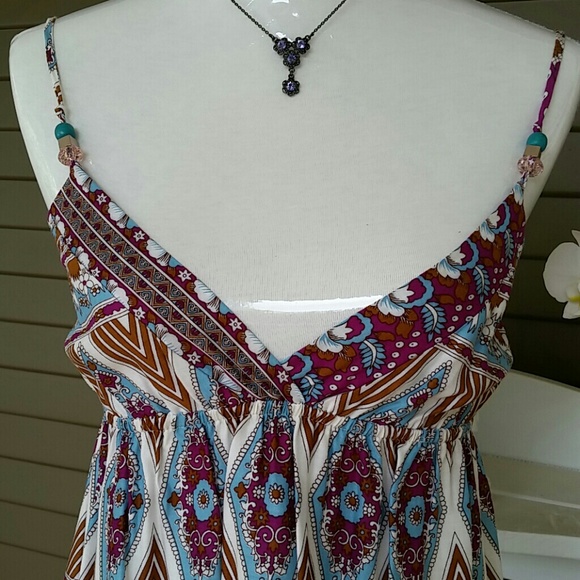 Beaded Strap Tunic Dress - Picture 2 of 4
