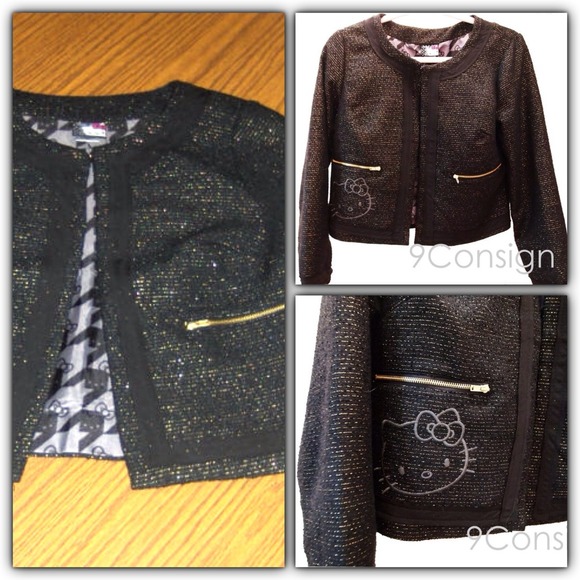 Hello kitty black blazer <3