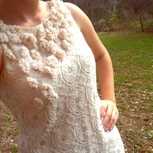 White Lace Ronni Nicole Dress