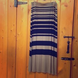 Horizontal Striped Skirt