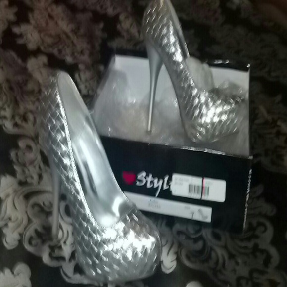 Silver heels