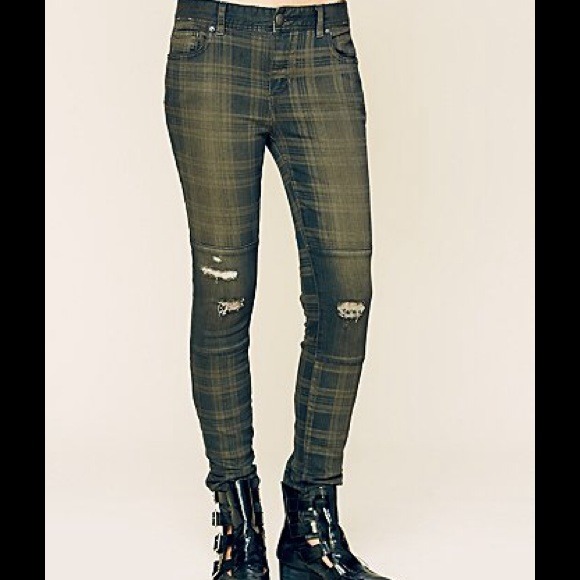 WANTED - Free People Plaid Skinnies in Cambridge