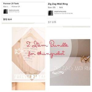 2 Item Bundle for @kiingrobot