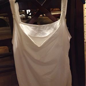 White maternity/nursing tank top.