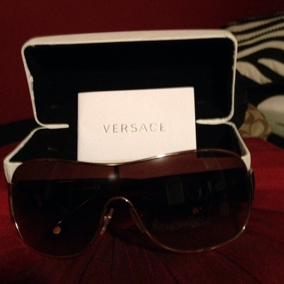 Versace shield sunglasses