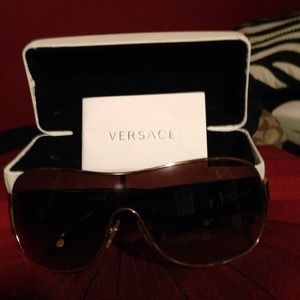 Versace shield sunglasses