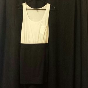 NEVER WORN HALF BODY CON - HALF LOOSE DRESS