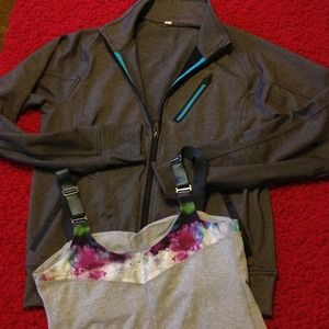 Lululemon Athletica jacket plus top used once 6/8