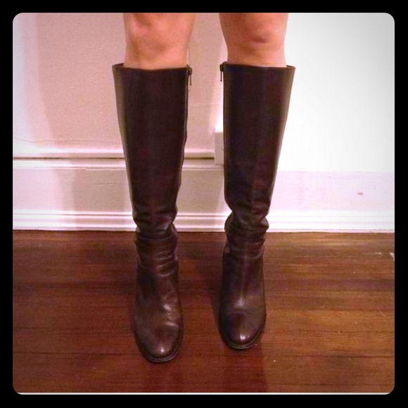 Authentic J CREW Brown LEATHER Boots