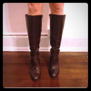 Authentic J CREW Brown LEATHER Boots