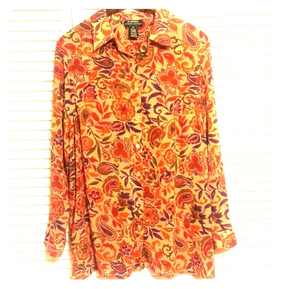 Ralph Lauren button up Blouse