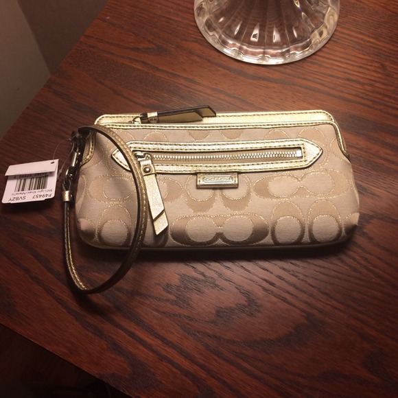 Coach Logo Wristlet