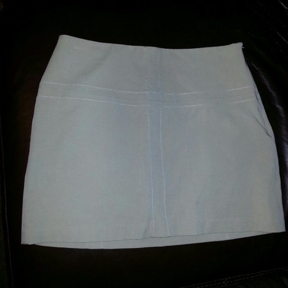 Express Stretch khaki mini skirt