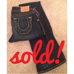 True Religion Bobby Heritage Big T jeans dark wash