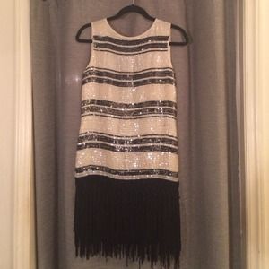 🌟PM Editor Pick🌟 Zara Sequin Fringe Dress