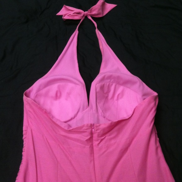 Hot Pink Party Dress - Picture 3 of 4