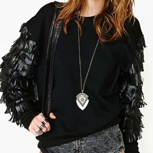 ⛔️SOLD⛔️Nasty gal fringe benefits sweatshirt