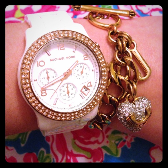 REDUCED Michael Kors White Ceramic Watch