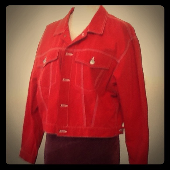 Red Casual Jacket