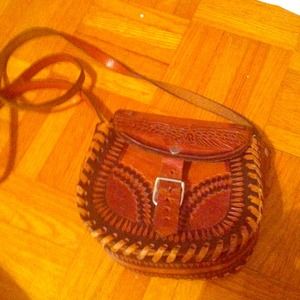 American Indian Leather Satchel
