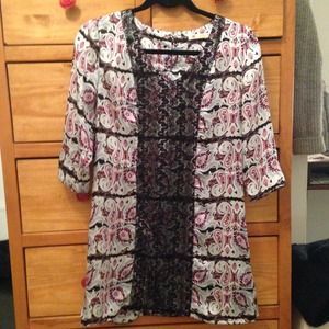 ModCloth Pink Paisley Tunic