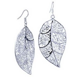 Sterling Silver Leaf Earrings