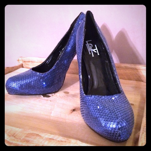 ‼️Traded‼️ Blue Sequin Heels
