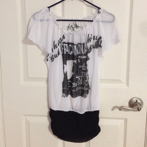 3 x  cute flower see through top ( 3 for $8) - Picture 3 of 3