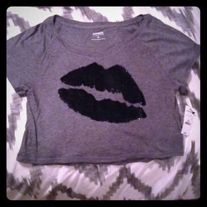 Express Sequin Crop Top