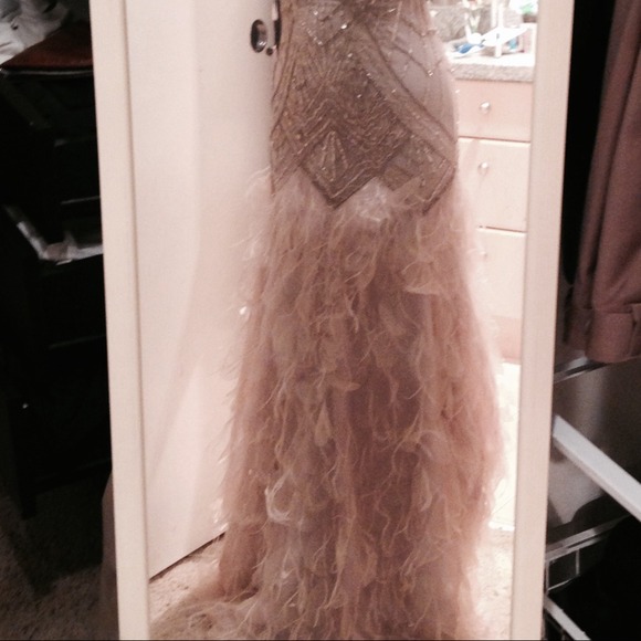 Sue Wong Champagne Silver Gold
Sequin Feather - Picture 3 of 4
