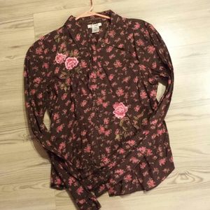 Scrunched Fit Large Button Up