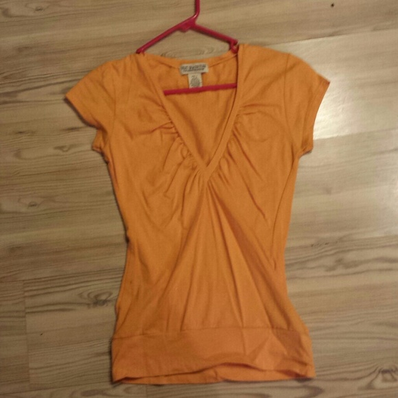 Next Era Couture short sleeve orange top