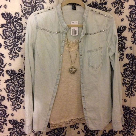 Light denim bottom up top