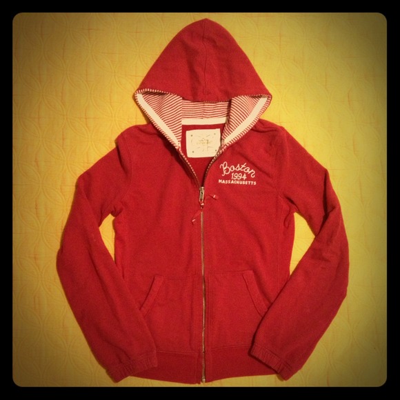 Red Zip Up Hoodie