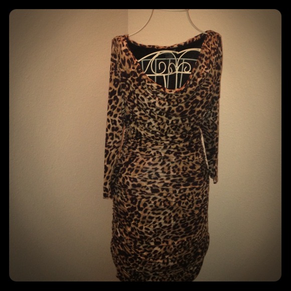Leopard print dress